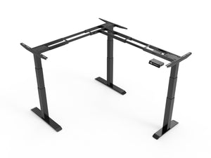 Piètement assis debout motorisé CornerDesk : un bureau d'angle à votre hauteur -  - pied-bureau-assis-debout-angle-90-cornerdesk - UP & DESK