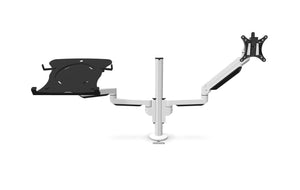 Bras pour écran avec support ordinateur portable -  - bras-articule-pour-ecran-ordinateur-avec-support-pc - UP & DESK