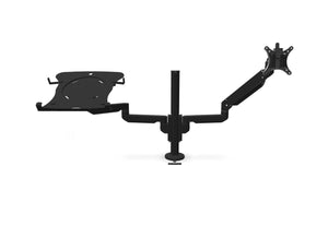 Bras pour écran avec support ordinateur portable -  - bras-articule-pour-ecran-ordinateur-avec-support-pc - UP & DESK